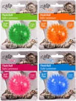 Gumowa piłka dla kota, miga podczas ruchu, 5 cm – AFP Modern Cat Flash Ball