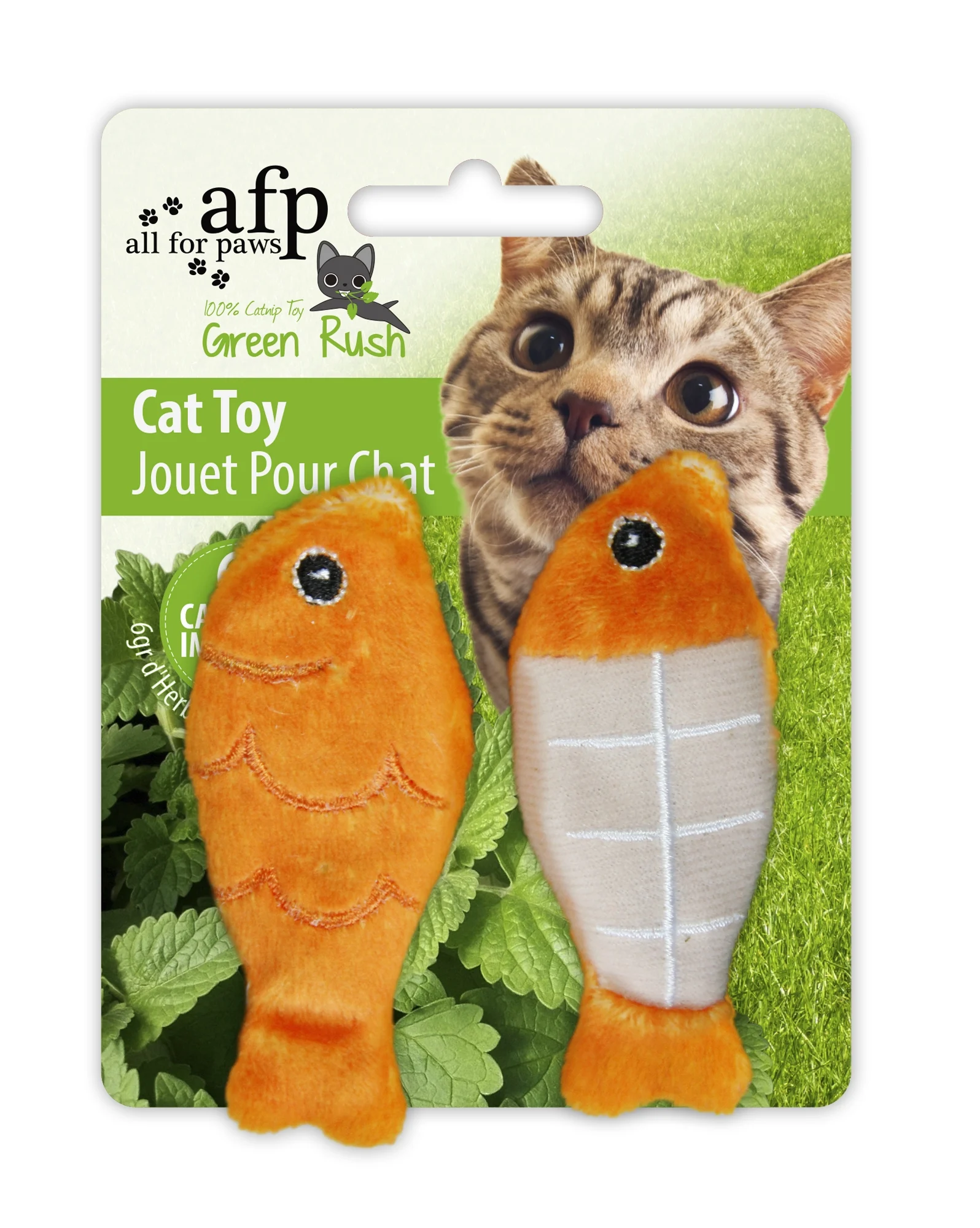 Zabawka dla kota z 6 g kocimiętki – AFP Green Rush - Catch of the Day - obrazek 2