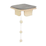 Narożny mebel dla kota do montażu na ścianie, 26 x 26 x 12 cm – AFP Skywalk - Corner Platform - obrazek 4