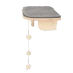 Narożny mebel dla kota do montażu na ścianie, 26 x 26 x 12 cm – AFP Skywalk - Corner Platform - obrazek 2