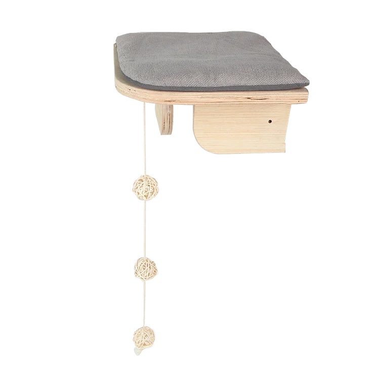 Narożny mebel dla kota do montażu na ścianie, 26 x 26 x 12 cm – AFP Skywalk - Corner Platform - obrazek 2