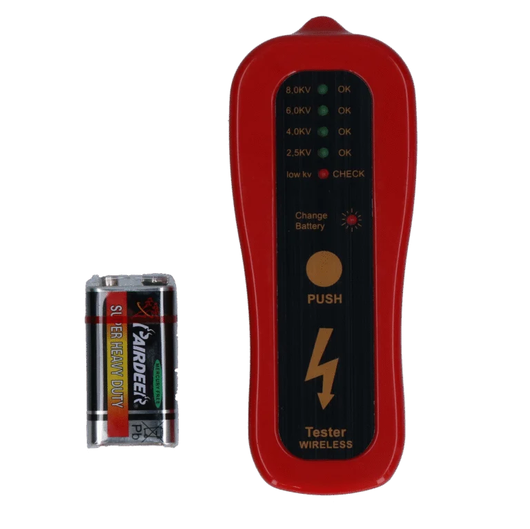 Tester ogrodzenia elektrycznego z 4 poziomami LED, bez sondy uziemiającej – Gobel