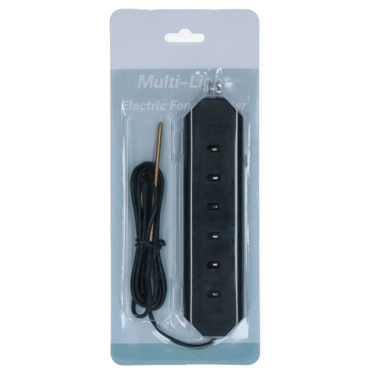 Tester ogrodzenia elektrycznego z 6 poziomami LED – ZoneGuard Multilight