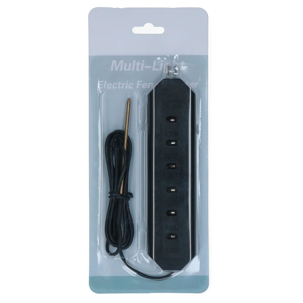 Tester ogrodzenia elektrycznego z 6 poziomami LED – ZoneGuard Multilight - obrazek 1