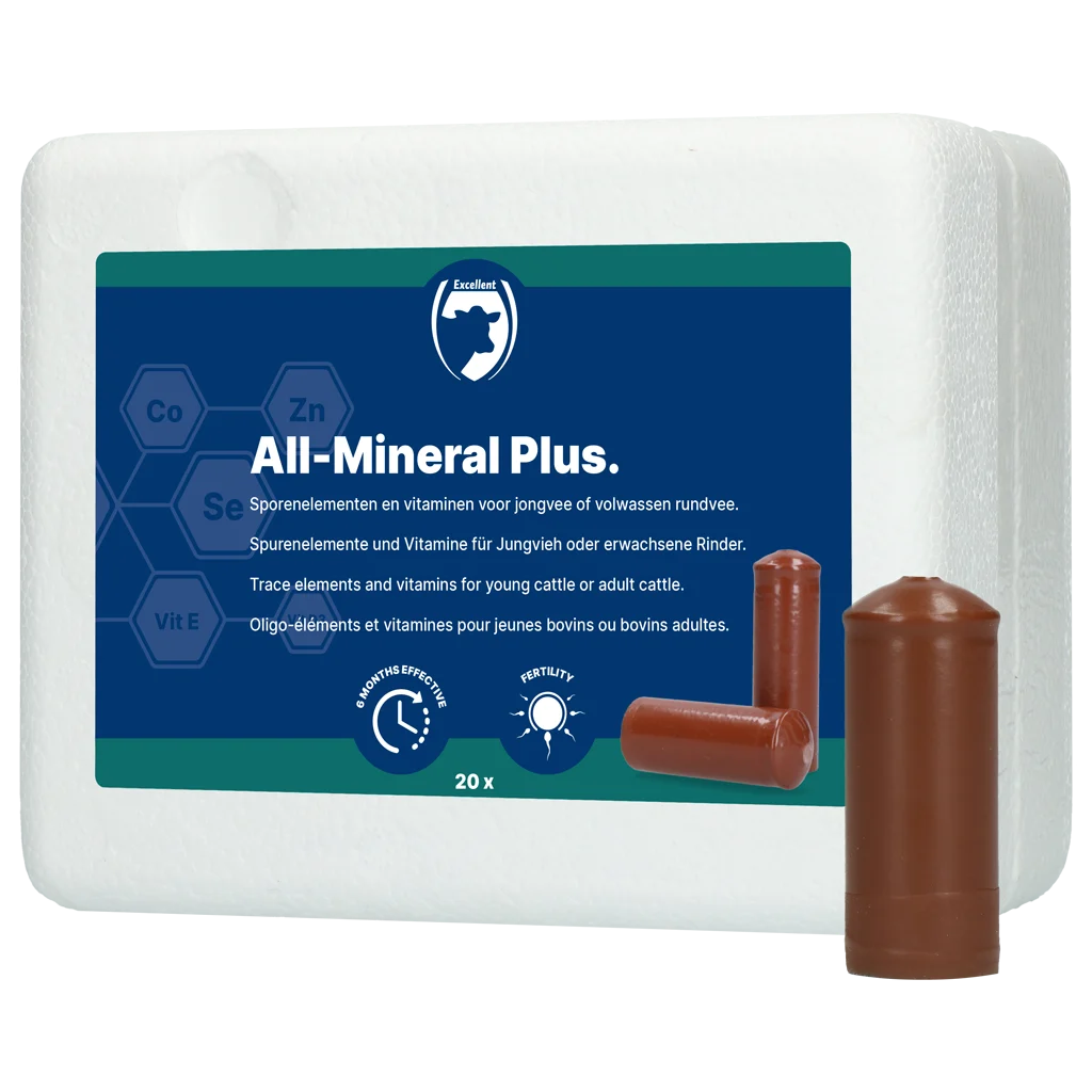 Bolus mineralny dla bydła, 20 sztuk – Excellent All-Mineral Plus - obrazek 1