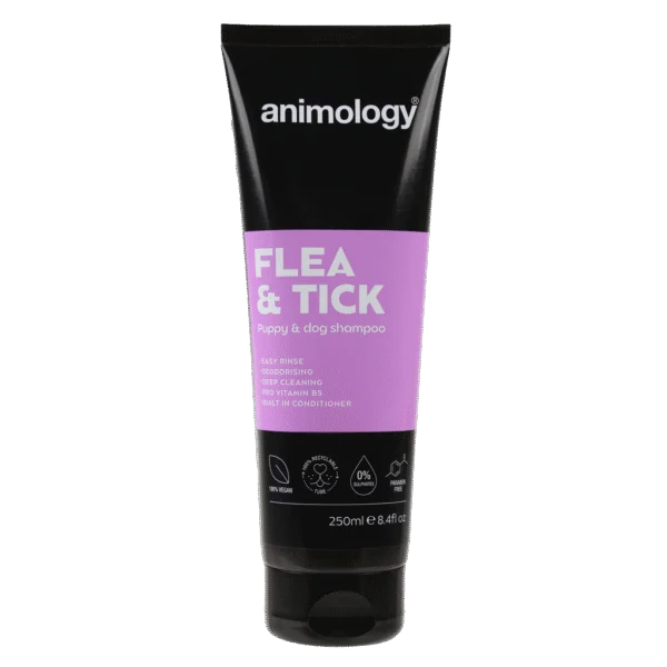 Szampon dla psów do zmywania pcheł i kleszczy, 250 ml – Animology Flea & Tick