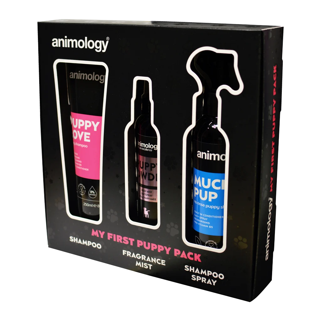 Zestaw do pielęgnacji szczeniąt: szampon, mgiełka do ciała i spray do sierści, 3 produkty – Animology My First Puppy Pack - obrazek 2