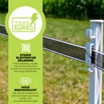 Czarna taśma do ogrodzeń elektrycznych 40 mm z 9 przewodami ze stali nierdzewnej, 200 m – ZoneGuard Basic - obrazek 3