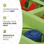 Łamigłówka dla psa na karmę suchą i przysmaki z antypoślizgowymi nóżkami – Eat Slow Live Longer Puzzle Squared - obrazek 5
