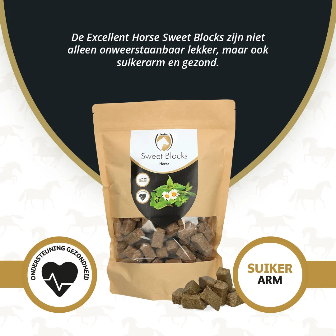 Przysmaki dla koni z ziołami, 1 kg – Excellent Horse Sweet Blocks Herbs - obrazek 2