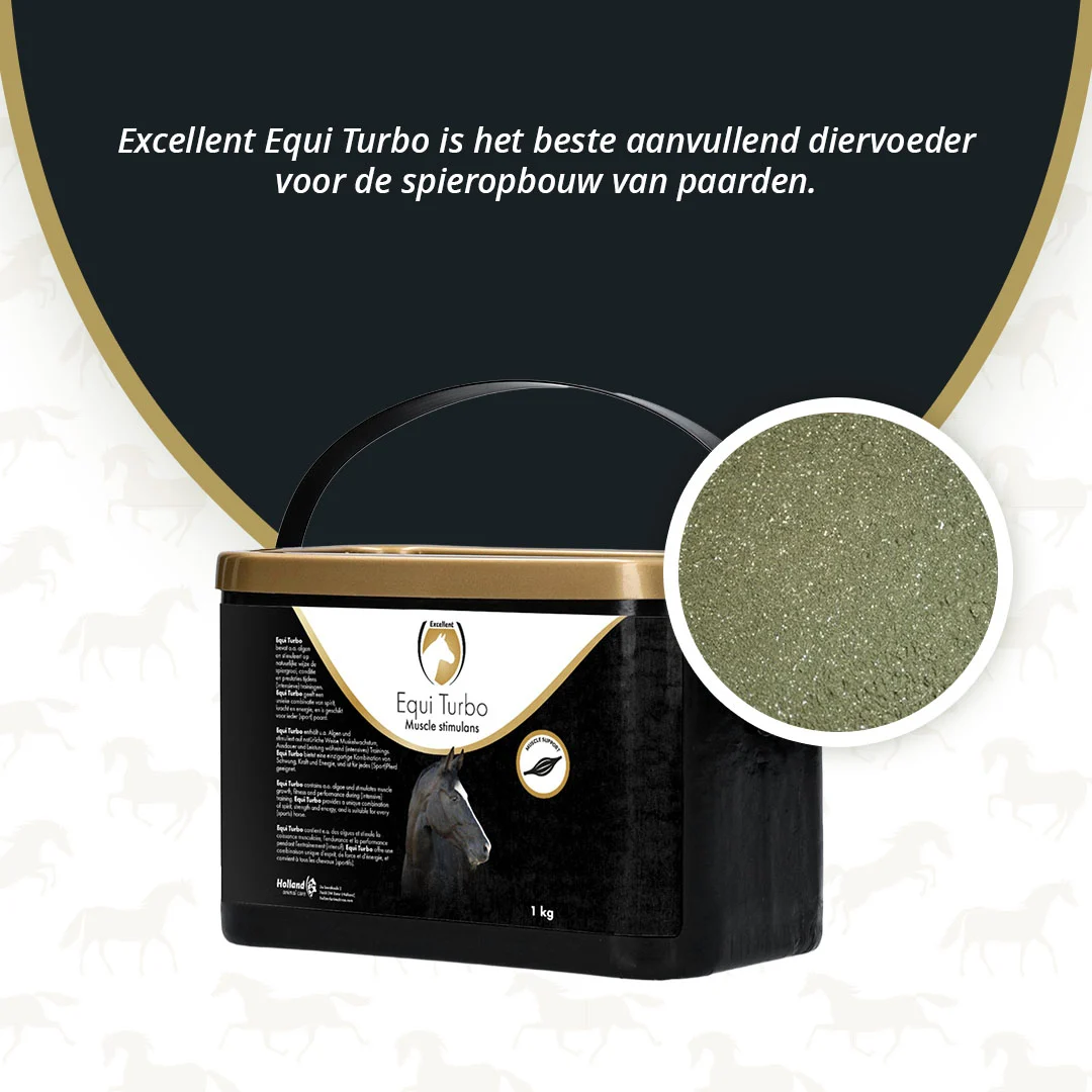Suplement na mięśnie dla koni z algami, 1 kg – Excellent Horse Turbo - obrazek 2