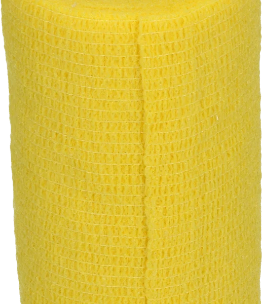 Samoprzylepny bandaż na nogi i kopyta, 10 cm, żółty – Excellent Bandage Animal Profi