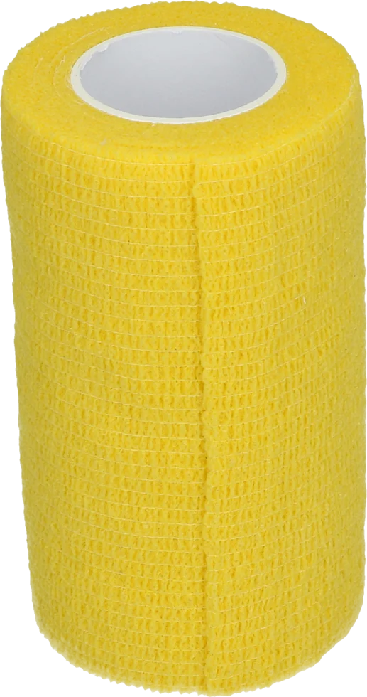 Samoprzylepny bandaż na nogi i kopyta, 10 cm, żółty – Excellent Bandage Animal Profi - obrazek 1