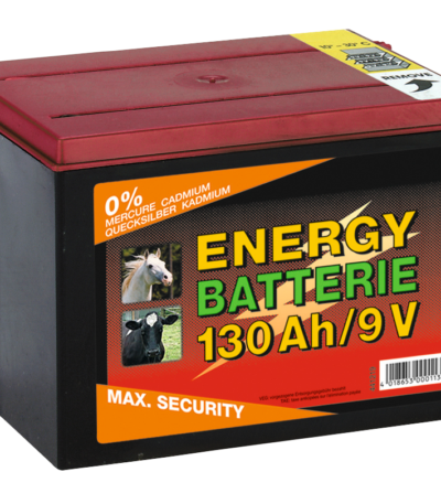 Bateria do elektryzatora ogrodzenia elektrycznego 9 V, 130 Ah, 16 x 19 x 13 cm – ZoneGuard EG super