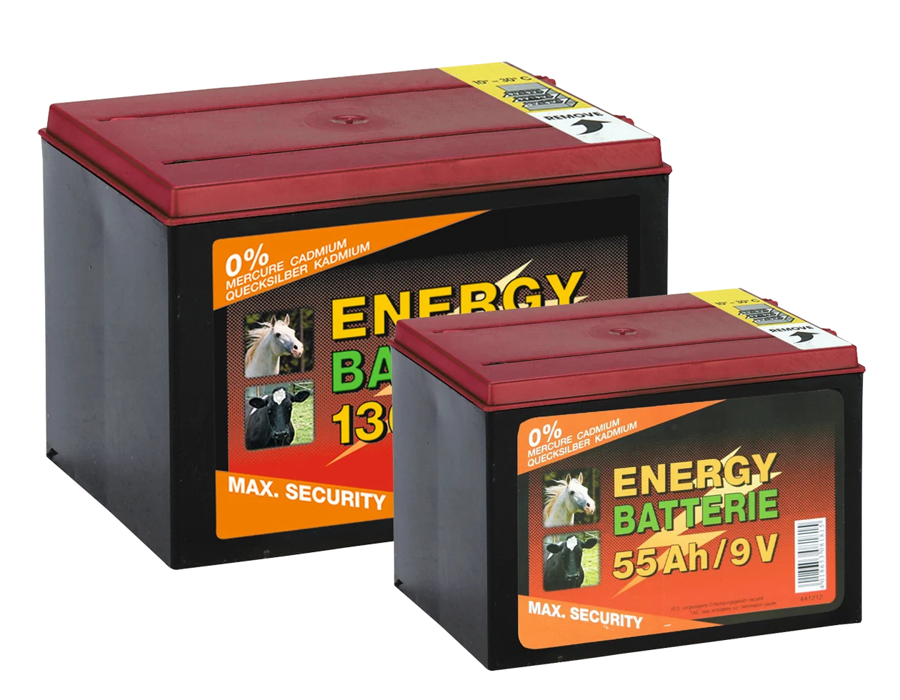 Bateria do elektryzatora 9 V, 55 Ah, 11,5 x 16,5 x 11,2 cm – ZoneGuard EG super - obrazek 2