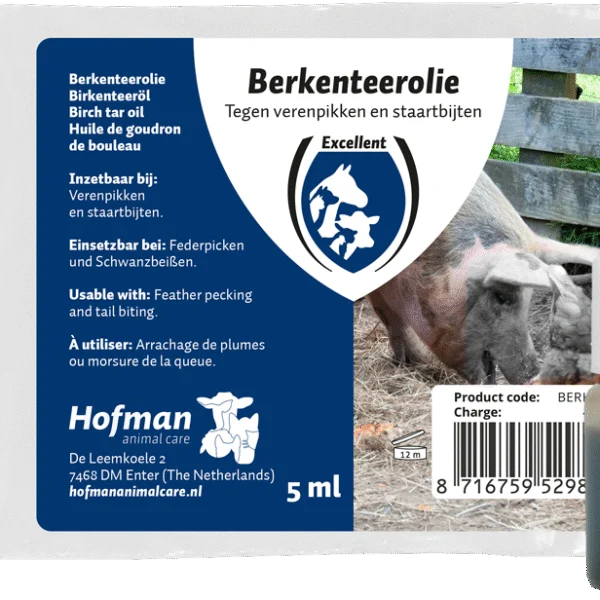 Olejek dziegciowy z brzozy na obgryzanie ogonów – Excellent