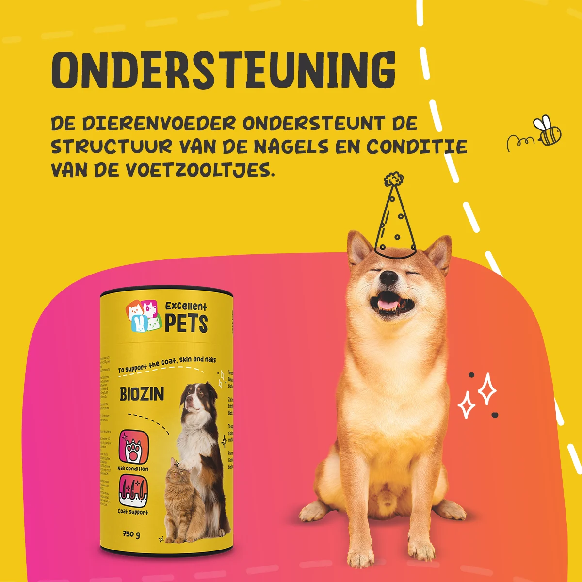 Suplement na sierść dla psów i kotów z biotyną, 750 g – Excellent Pets Biozin - obrazek 5