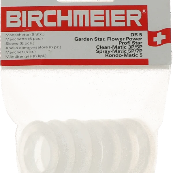 Pierścienie tłoka do opryskiwacza proszkowego, 6 sztuk Birchmeier DR5