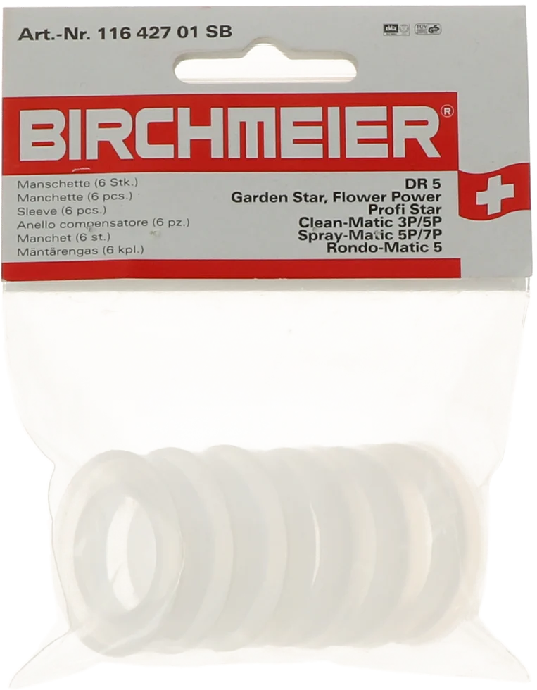 Pierścienie tłoka do opryskiwacza proszkowego, 6 sztuk Birchmeier DR5 - obrazek 1