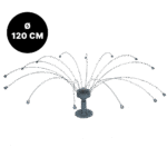 Osłona przeciw ptakom z obracającymi się drutami ze stali nierdzewnej, Ø 120 cm – Birdshield Longlegs