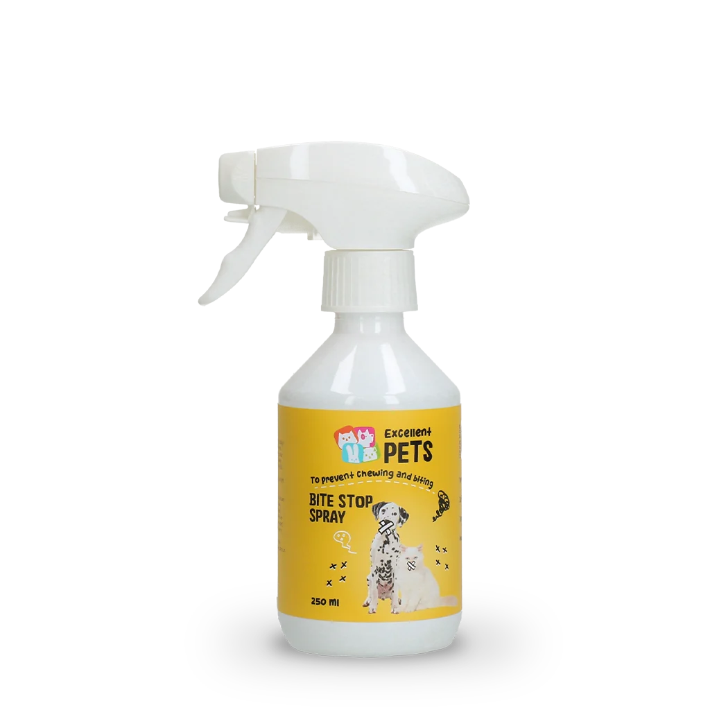 Spray przeciw gryzieniu dla psów i kotów z gorzką substancją, 250 ml – Excellent Pets Bite Stop Spray - obrazek 1