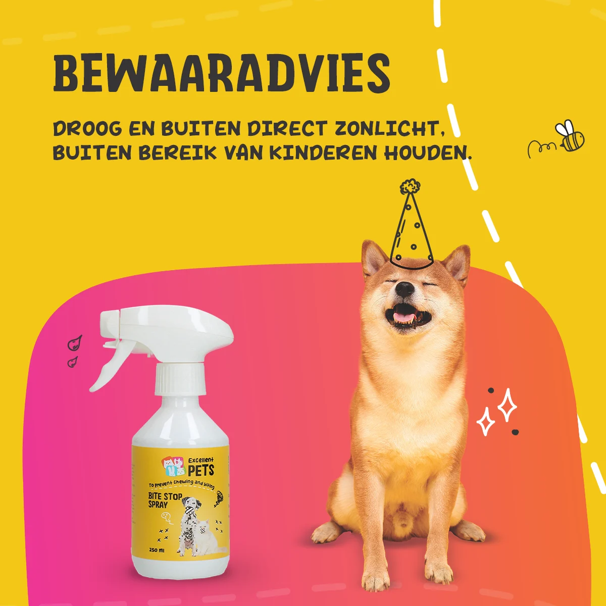 Spray przeciw gryzieniu dla psów i kotów z gorzką substancją, 250 ml – Excellent Pets Bite Stop Spray - obrazek 6
