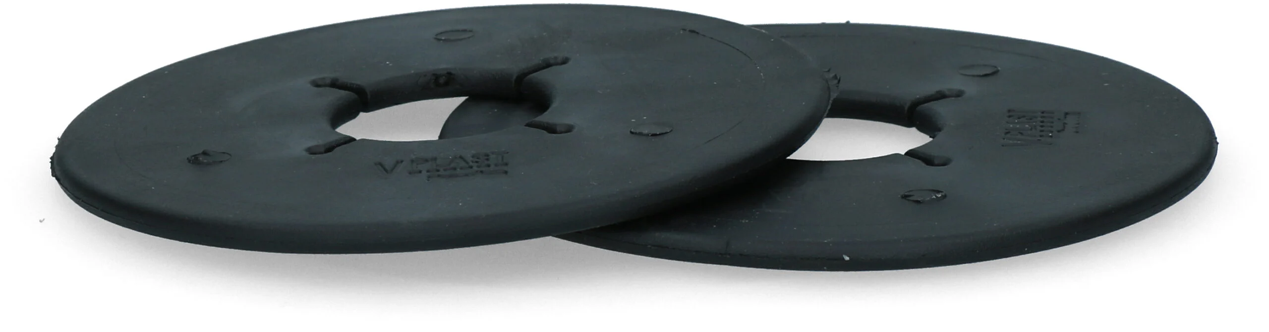 Krążki do wędzidła TPE 90 mm, czarne, 2 sztuki – Vplast - obrazek 3