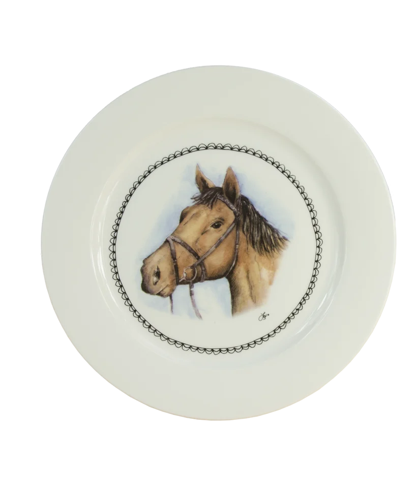 BOER134798.png Talerz śniadaniowy z koniem, Ø 21 cm – Boerenwinkel - obrazek 1
