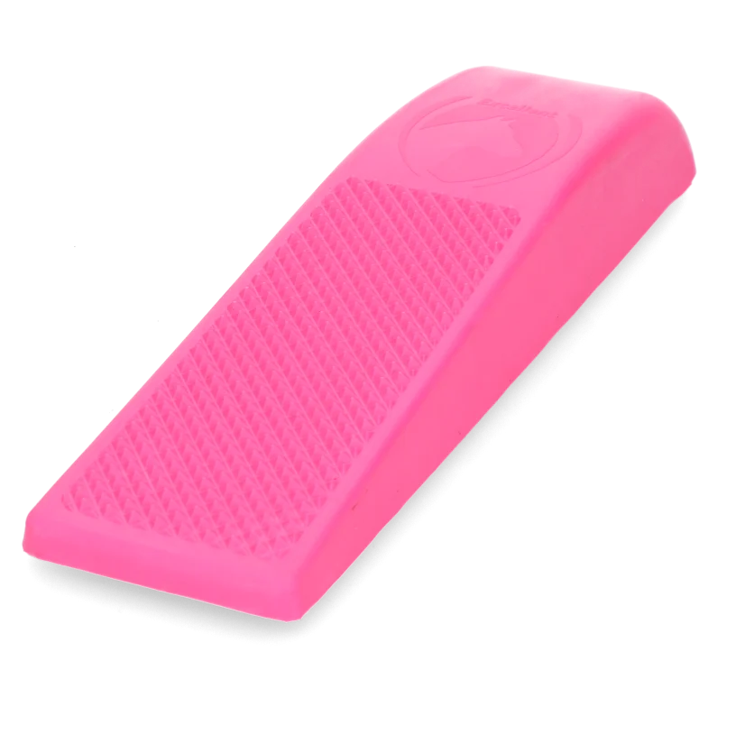 Szczotka dla konia do kąpieli i masażu, różowa, L, 23 x 6,5 x 3 cm – Excellent Horse Grooming Brush - obrazek 3