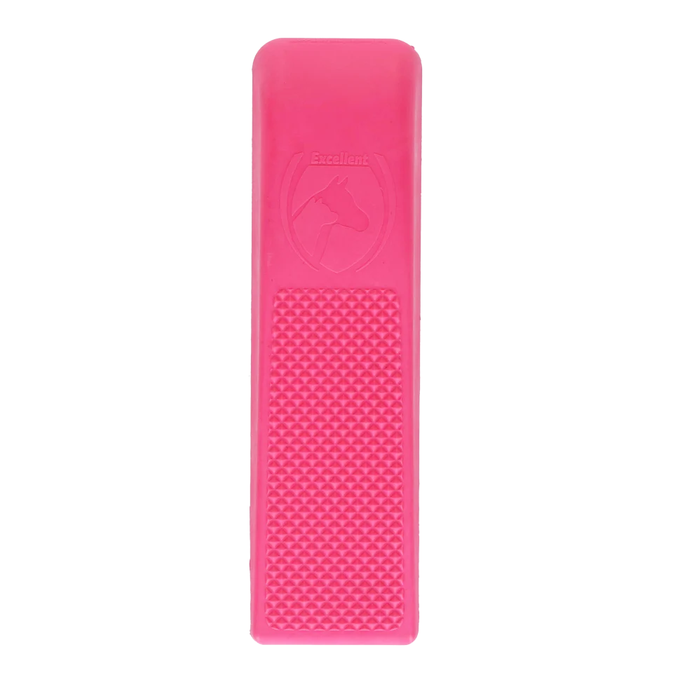 Szczotka dla psa do mycia i masażu Medium różowa, 17,5 cm – Excellent Pets Grooming Brush - obrazek 3