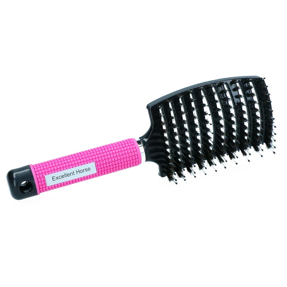Szczotka do grzywy, 24,5 cm, różowa – Excellent Horse Supreme Brush - obrazek 3