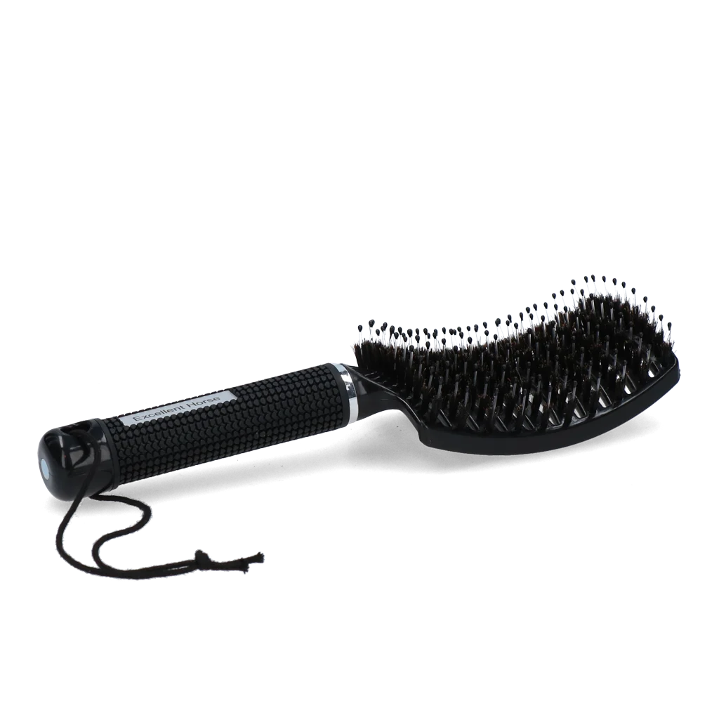 Szczotka do rozczesywania grzywy, 24,5 cm, czarna – Excellent Horse Supreme Brush - obrazek 3