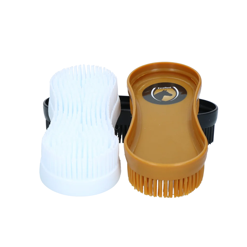 Szczotka dla konia do suchej i mokrej sierści, 3 sztuki – Excellent Horse Multi Brush - obrazek 4