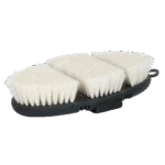 Miękka szczotka dla koni z włosiem kozim i elastycznym wierzchem – Excellent Horse Flexi Brush Shine - obrazek 4