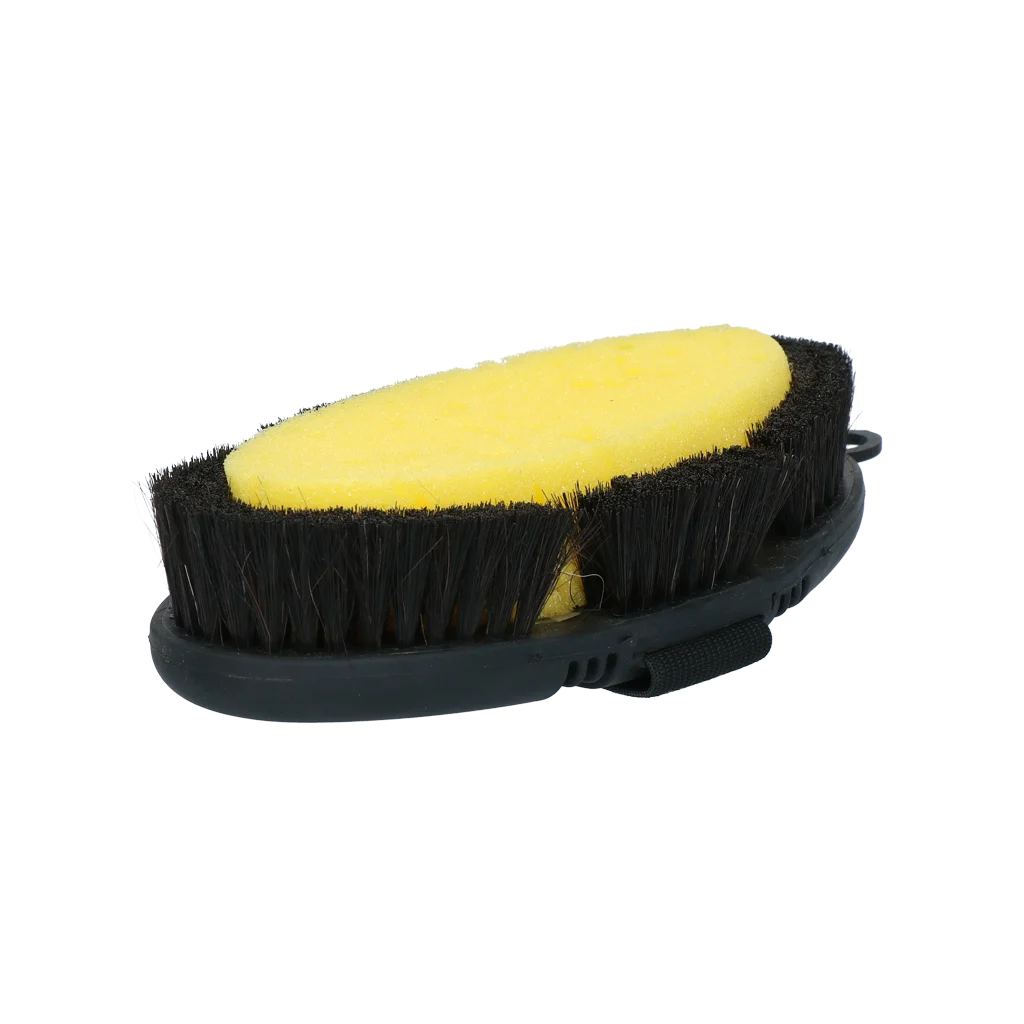 Szczotka z gąbką do mycia koni, z elastyczną górną częścią – Excellent Horse Flexi Brush Sponge - obrazek 4