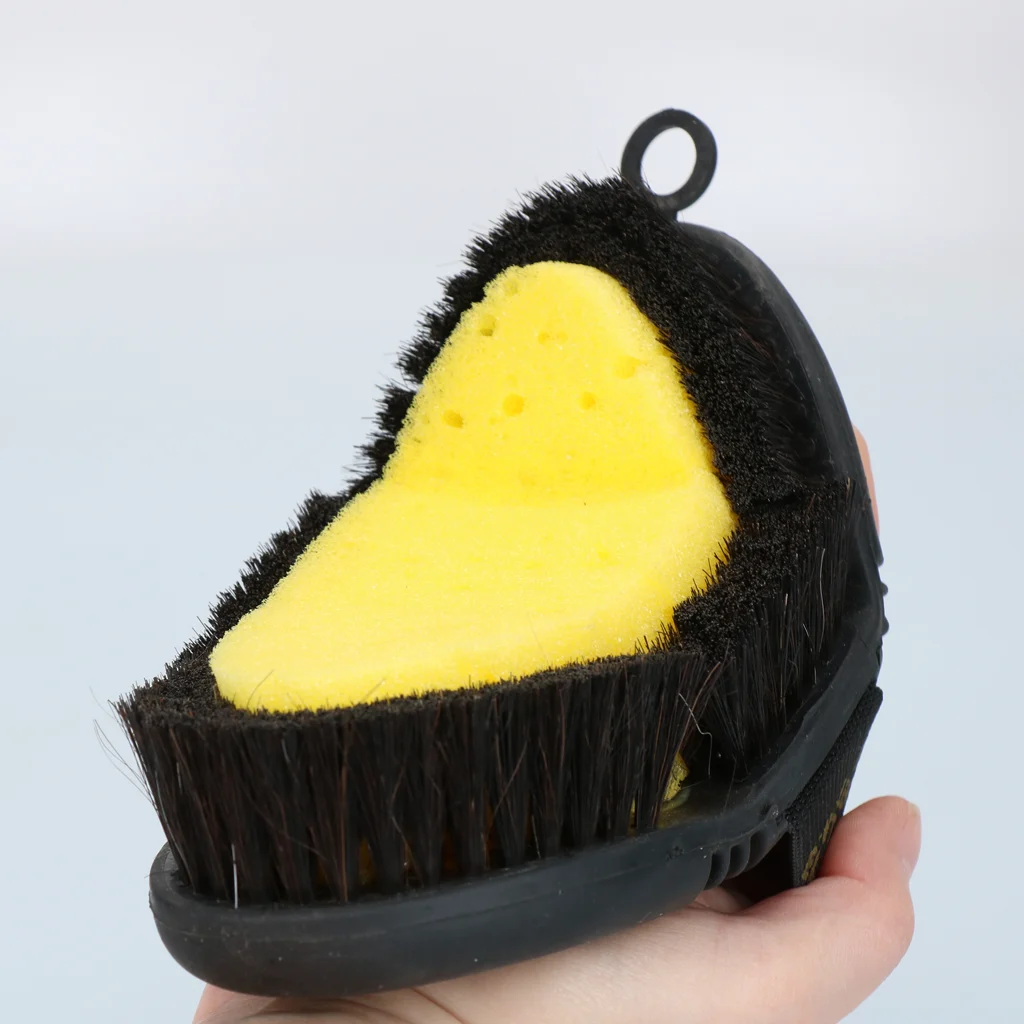 Szczotka z gąbką do mycia koni, z elastyczną górną częścią – Excellent Horse Flexi Brush Sponge - obrazek 6