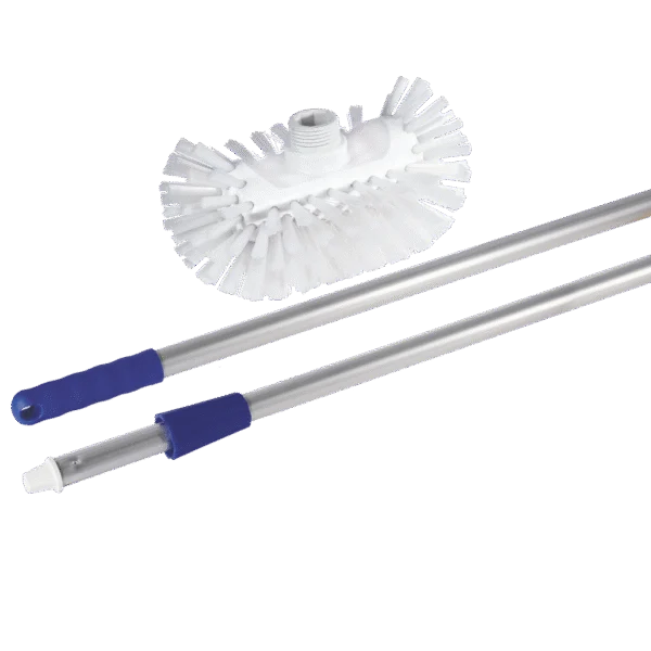 Szczotka do zbiorników na mleko z aluminiowym trzonkiem, 20 cm – Bürsten Walter Hygiene 1A Melktank Set