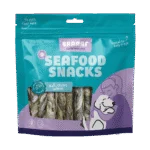 Gryzaki z łososia, suszone powietrzem, 12 cm, 175 g – Braaaf Seafood Zalm Roll Sticks