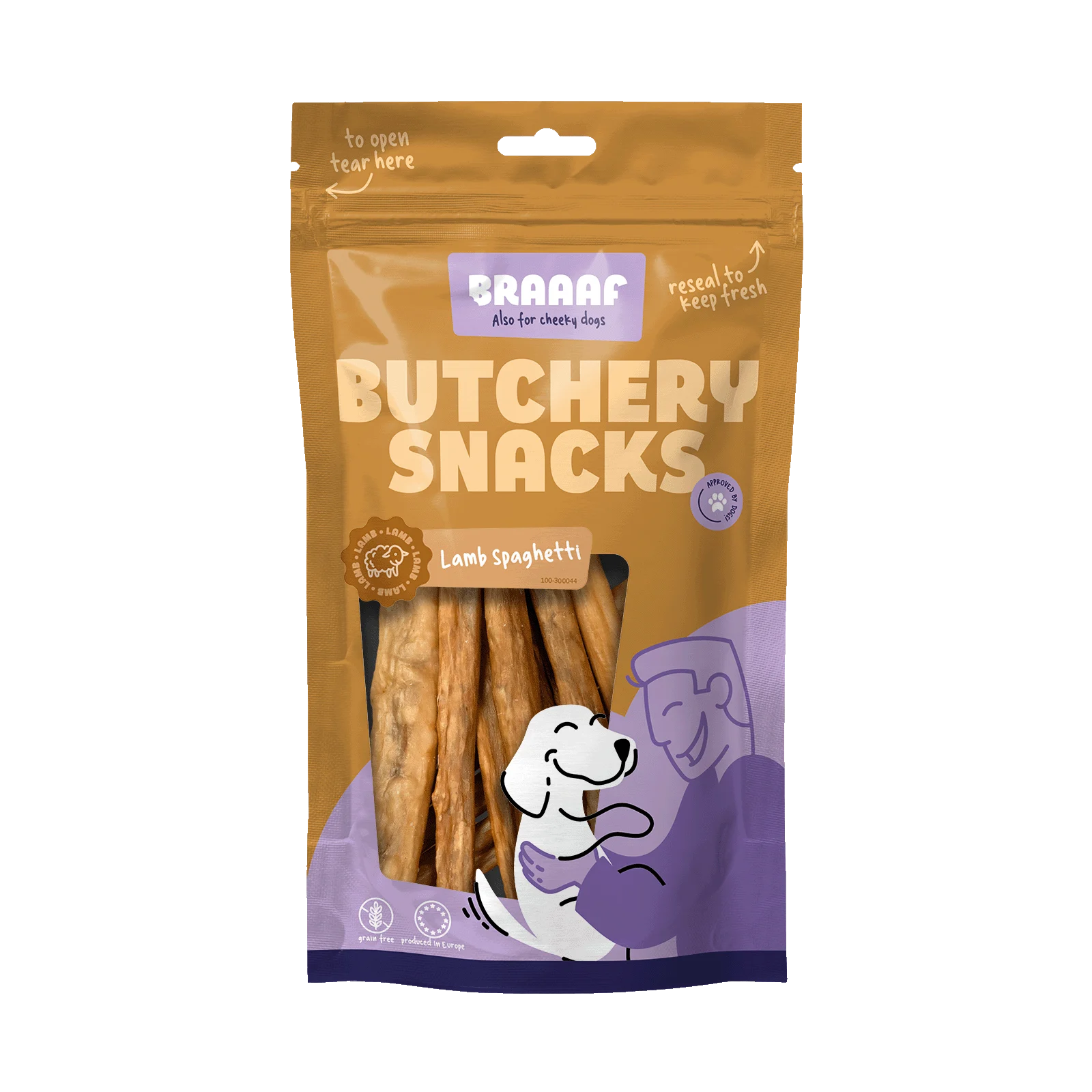 Przysmak dla psa spaghetti jagnięce, 85 g – Braaaf Butchery - obrazek 1
