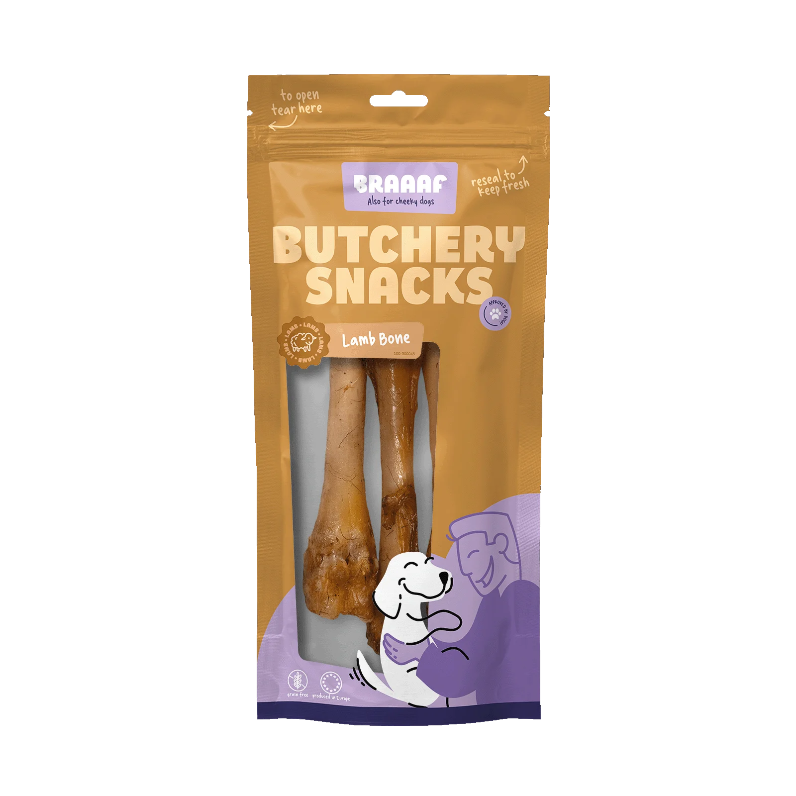 Gryzak, kość jagnięca dla psów, 3 sztuki – Braaaf Butchery - obrazek 1