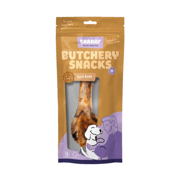 Kość wieprzowa dla psów, 1 sztuka – Braaaf Butchery Snacks