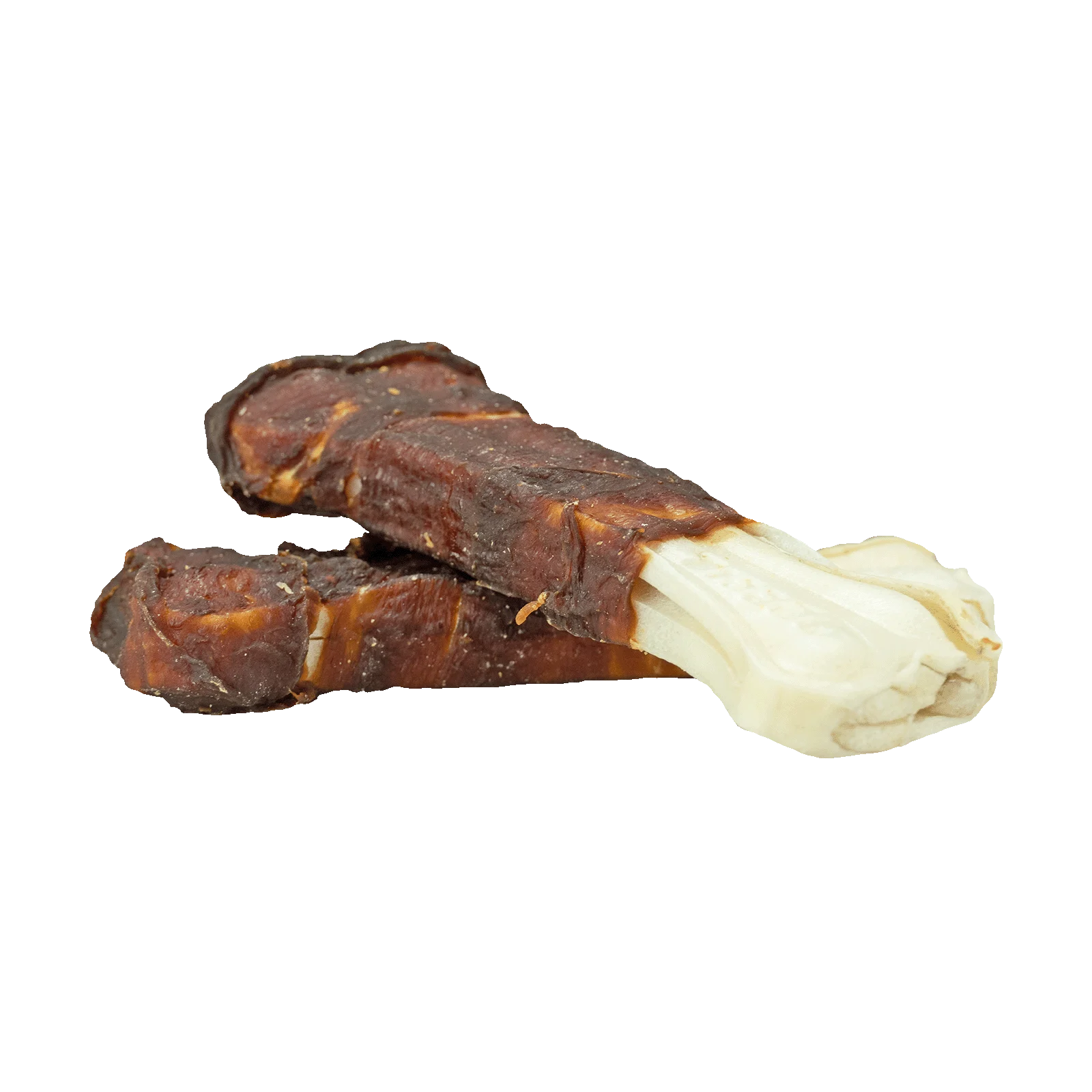 Prasowana kość do żucia z kaczką, 12,5 cm, 2 sztuki – Braaaf Rawhide Pressed Bone - obrazek 2