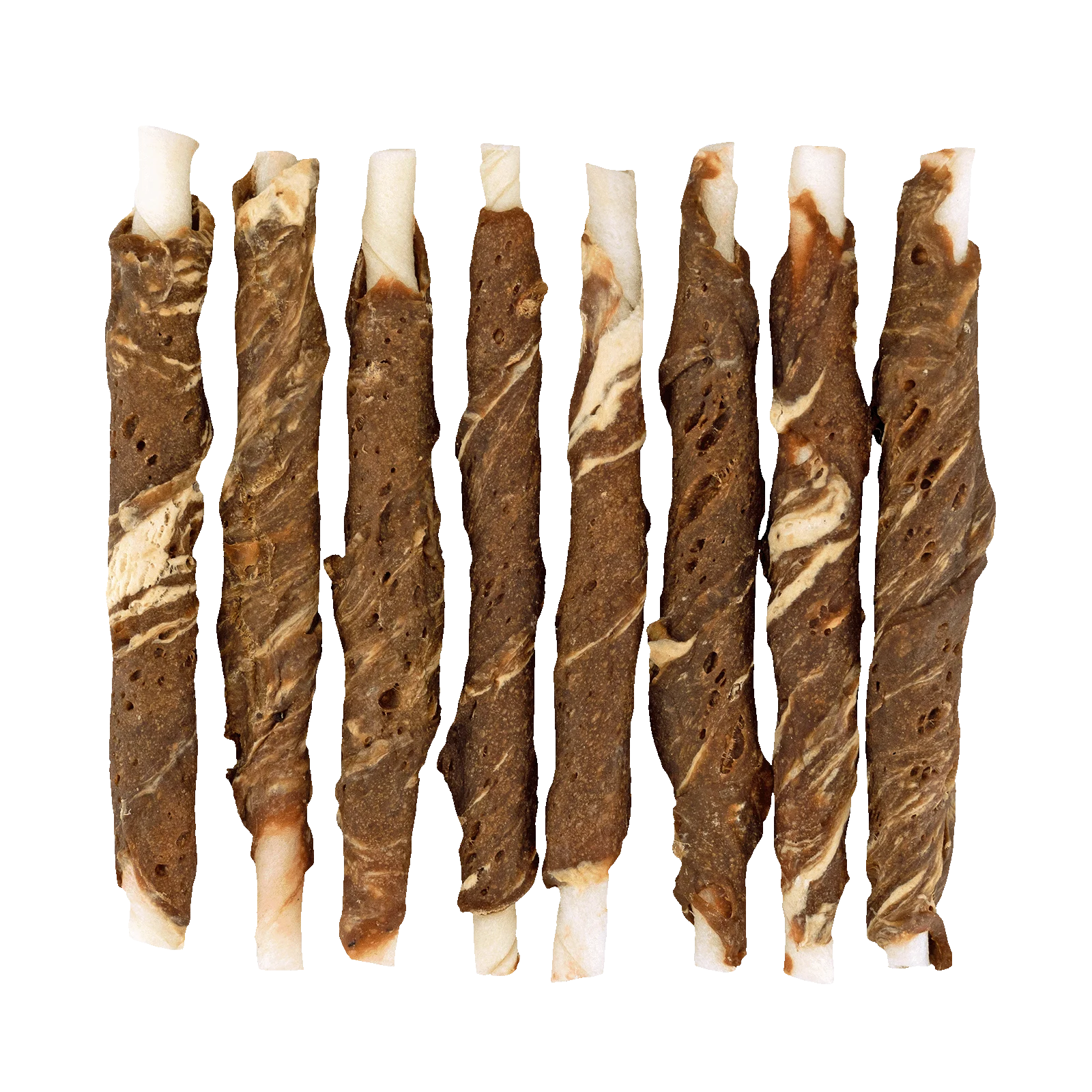 Pałeczki do gryzienia z jagnięciną i rybą, 8 sztuk – Braaaf Rawhide Roll Sticks - obrazek 2