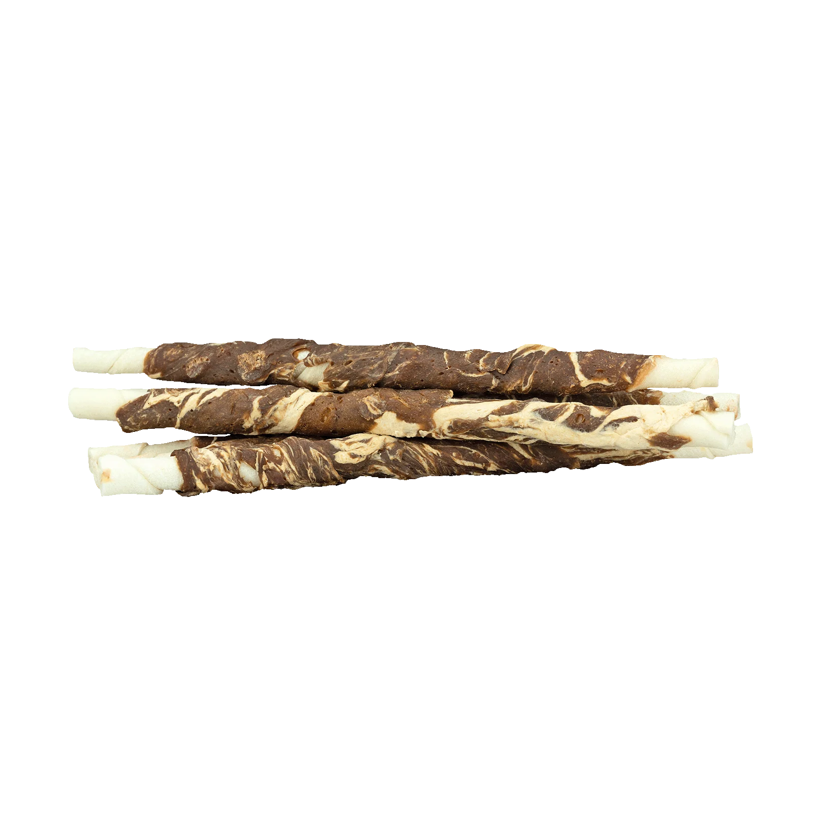 Gryzak ze skóry bawolej z jagnięciną i rybą, 21 cm, 6 sztuk – Braaaf Rawhide Twister - obrazek 2