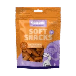Miękki przysmak dla psa z łososiem, marchewką i fasolką szparagową, 85 g – Braaaf Soft Snack z łososiem