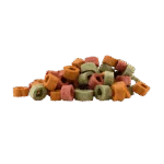 Wegańskie przysmaki dla psów ze szpinakiem, dynią i burakiem, 1 cm – Braaaf Vegan Snack Mixed Hoops - obrazek 2
