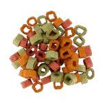 Wegańskie przysmaki dla psów ze szpinakiem, dynią i burakiem, 1 cm – Braaaf Vegan Snack Mixed Hoops - obrazek 3