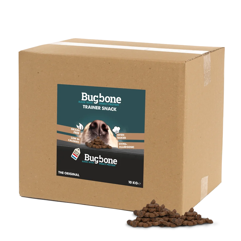 Przysmak treningowy dla psów z białkiem owadów, opakowanie zbiorcze 10 kg – Bugbone Trainer Snack - obrazek 1
