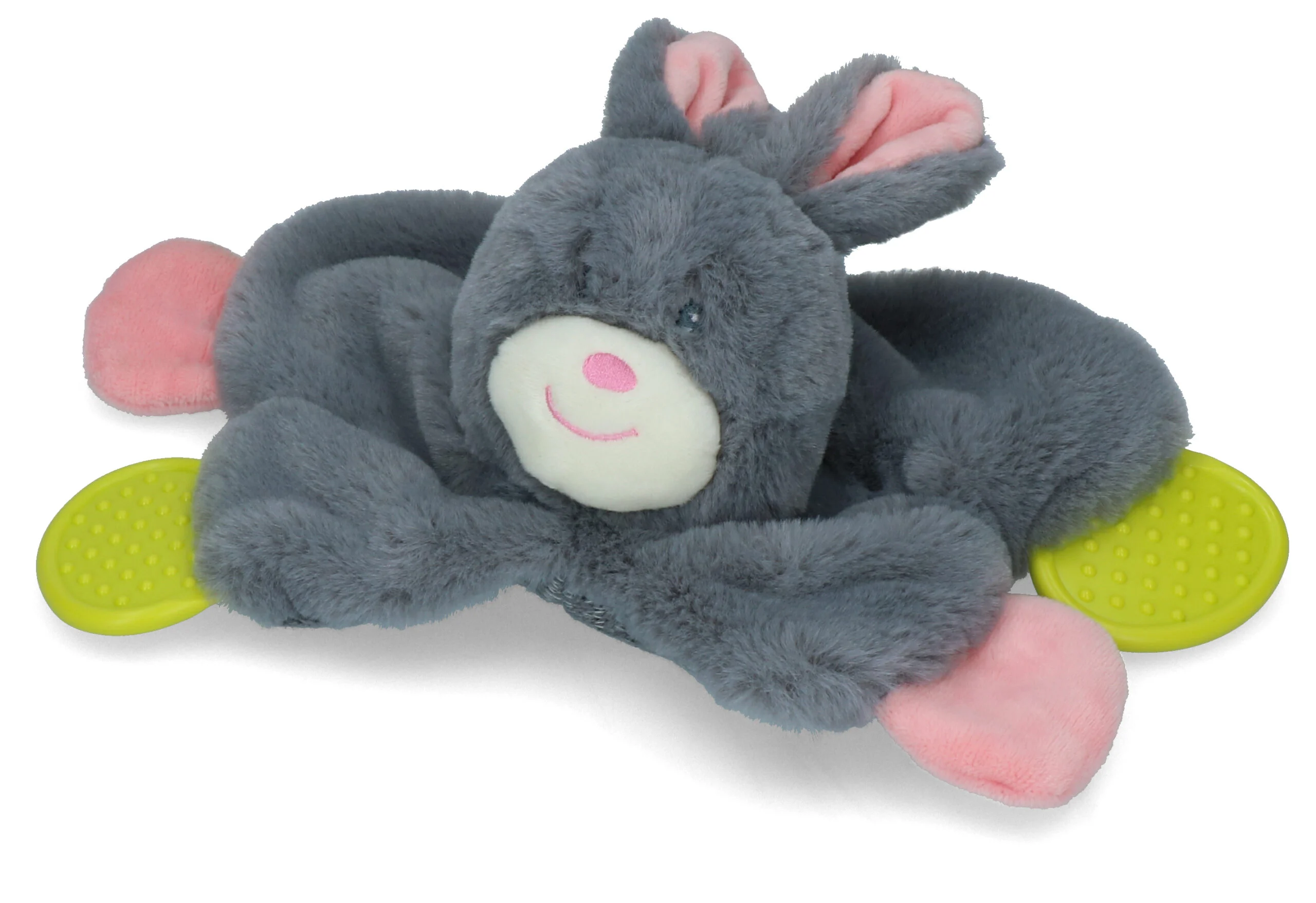 Pluszowa przytulanka dla psa, królik z piszczałką dla szczeniąt – Bunny Puppy Crunchy Chew - obrazek 4