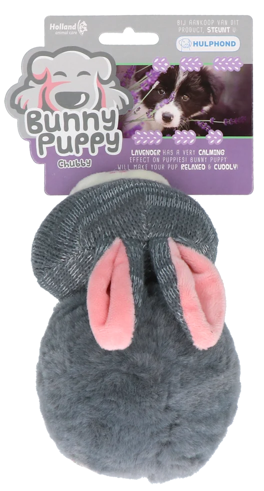 Pluszowy króliczek dla psa z piszczałką – Bunny Puppy Chubby - obrazek 1